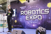 Выступление аспиранта БГТУ на II ежегодной Московской выставке Робототехники и передовых технологий