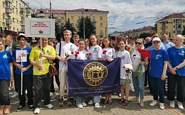 29 июня 2022 г. делегация БГТУ приняла участие в митинге «Пусть живет партизанское братство!»