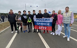 Сборная команда студентов БГТУ вышла на старт Всероссийского ежегодного «Кросса нации»