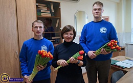 В БГТУ прошла студенческая акция «Вам, прекрасные!», посвящённая Международному женскому дню 8 Марта