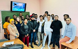 Иностранные студенты БГТУ приняли участие в мероприятии, посвященному Дню Защитника Отечества