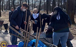 Студенты ПК БГТУ приняли участие в уборке парка им. А.С. Пушкина