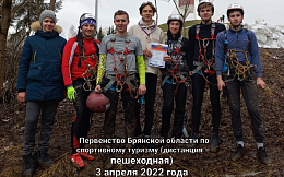 Сборная команда  студентов БГТУ  приняла участие в  соревнованиях по спортивному туризму 